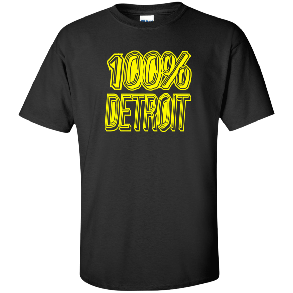100% Detroit Unisex Tall Ultra Cotton T-Shirt