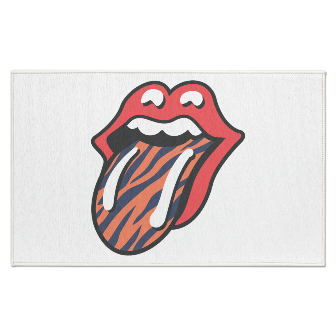 Tigers Rolling Stones Style Indoor Accent Doormat