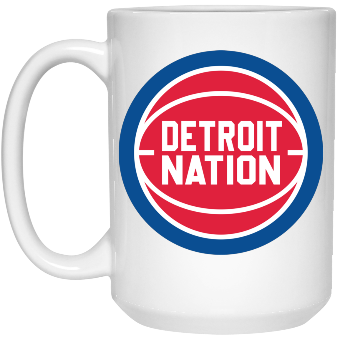 Detroit Basketball Nation 15oz White Mug