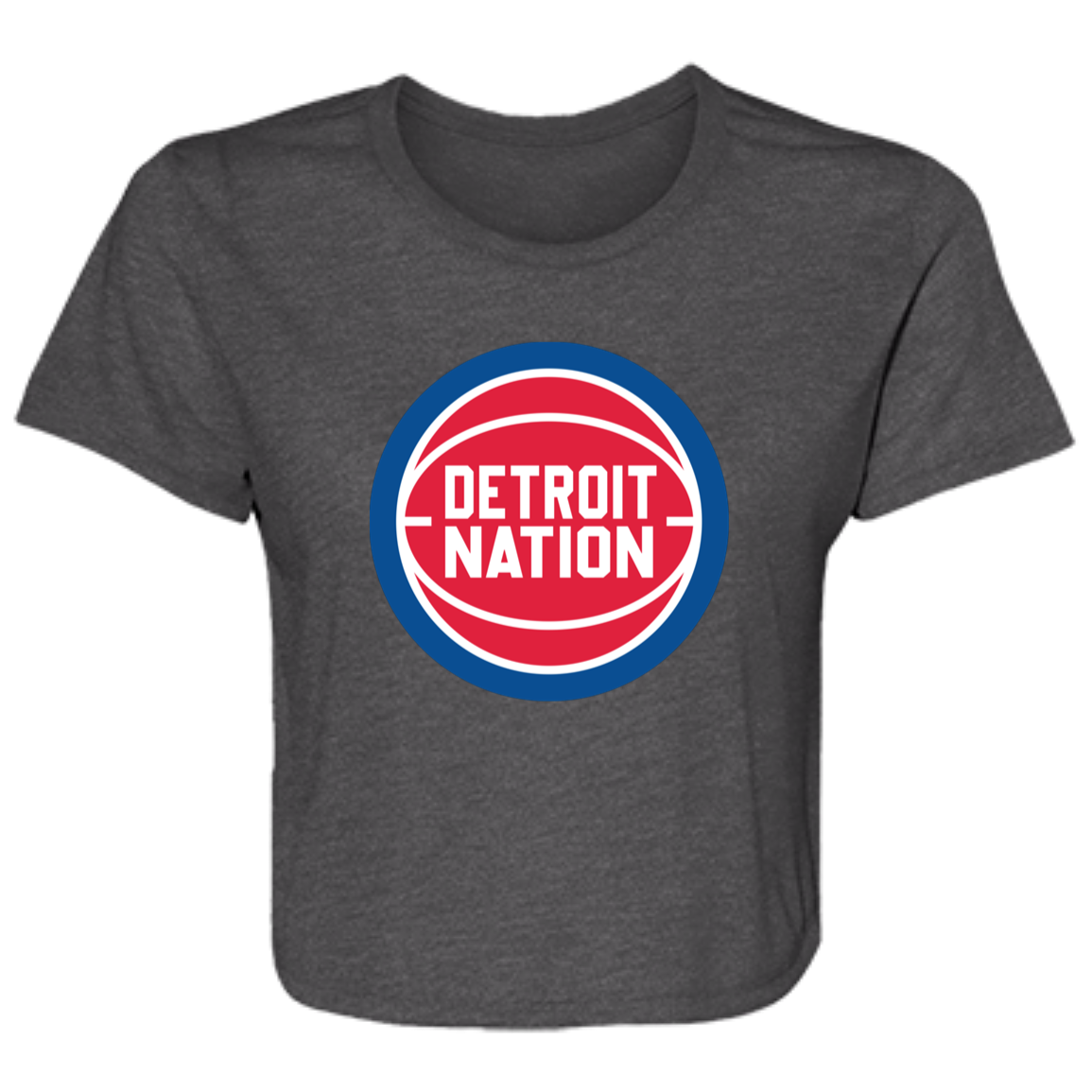 Detroit Basketball Nation Flowy Cropped Tee