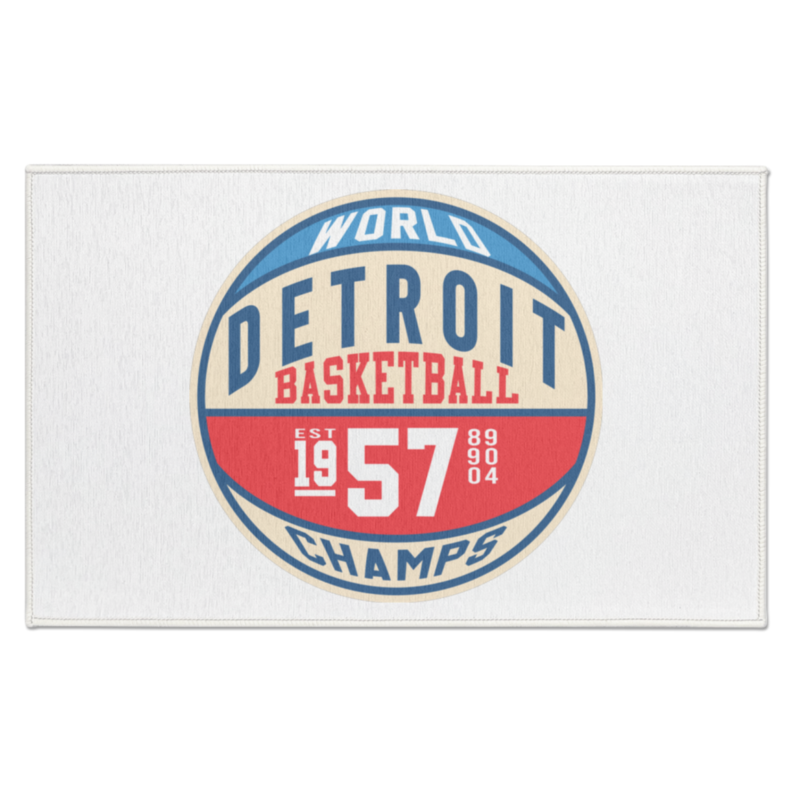 Retro Pistons World Champs Indoor Accent Doormat