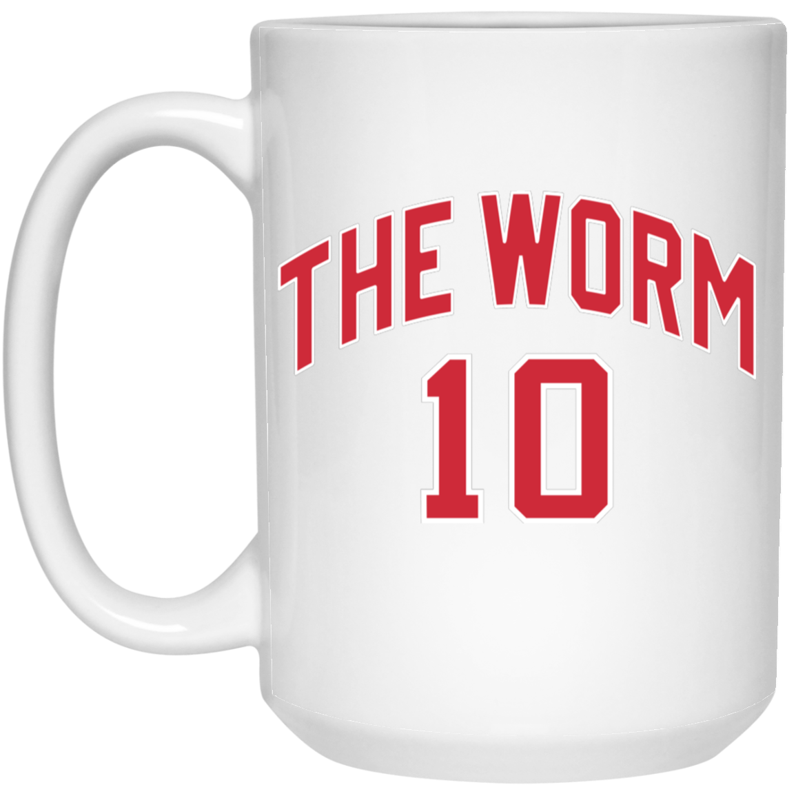 Dennis The Worm 10 15oz White Mug