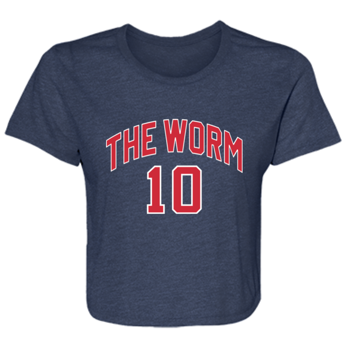 Dennis The Worm 10 Flowy Cropped Tee