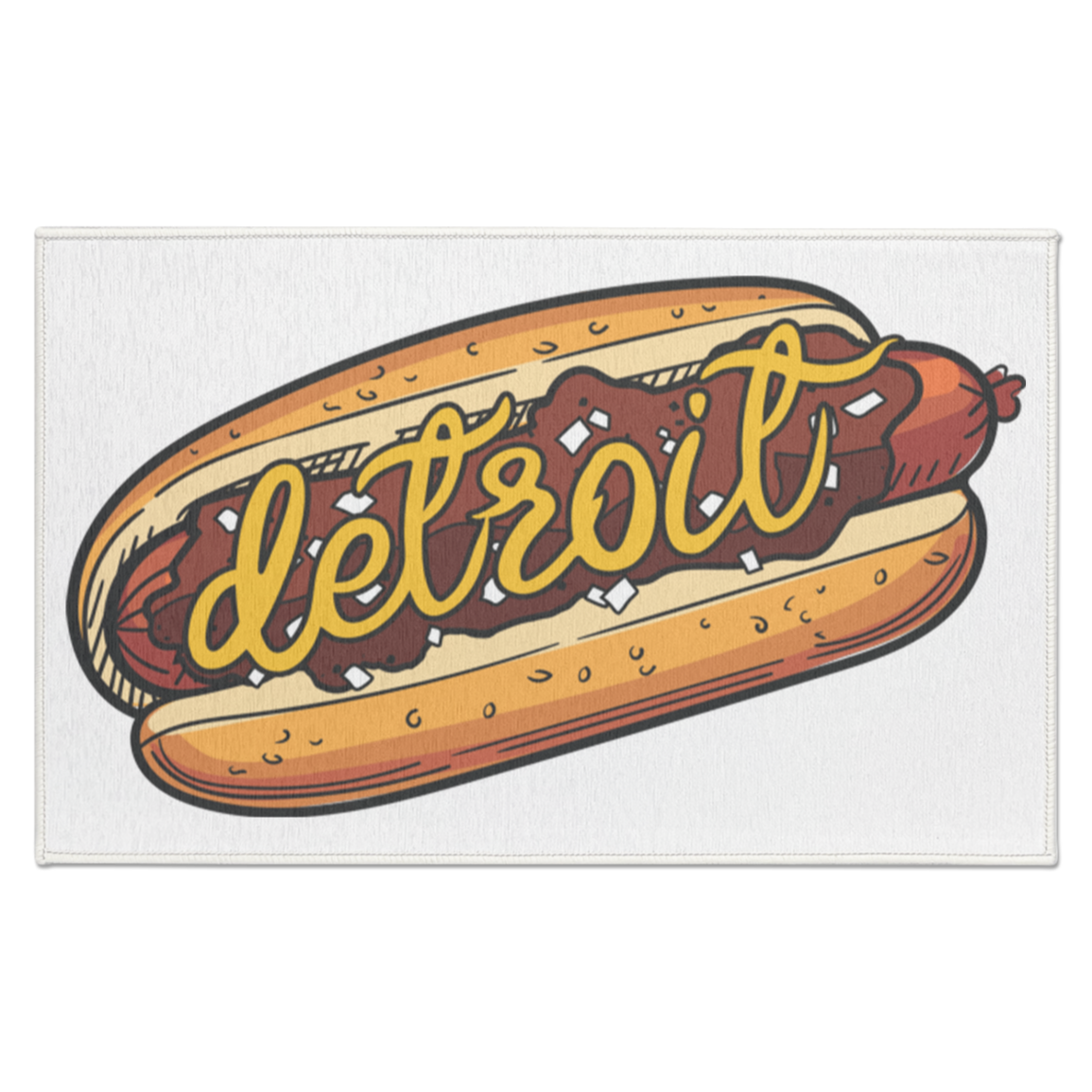 Detroit Coney Dog Indoor Accent Doormat