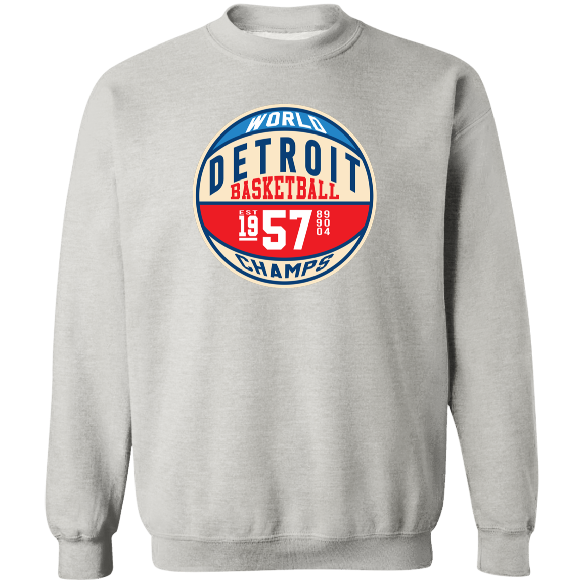 Retro Pistons World Champs Classic Crewneck Sweatshirt