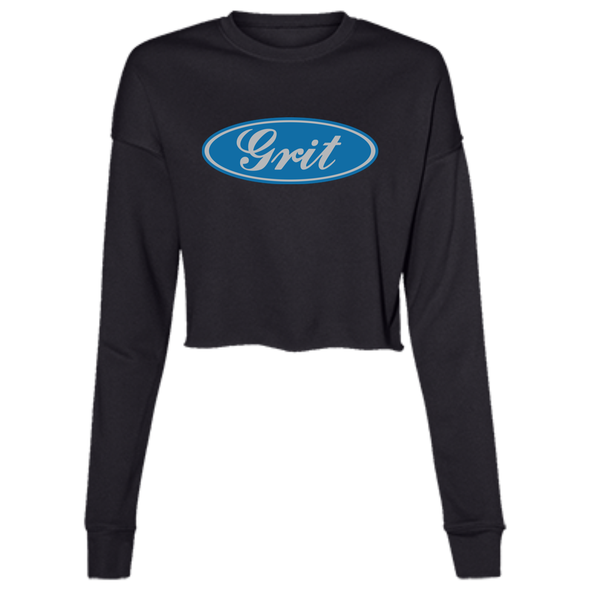 Grit Auto Parody Women's Cropped Crewneck Sweatshirt