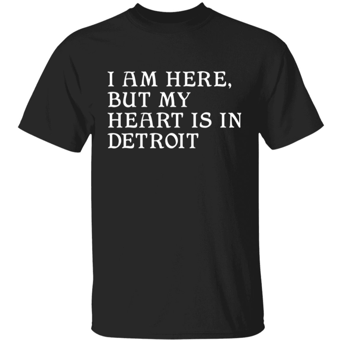I Am Here Heart in Detroit Unisex Youth Classic T-Shirt