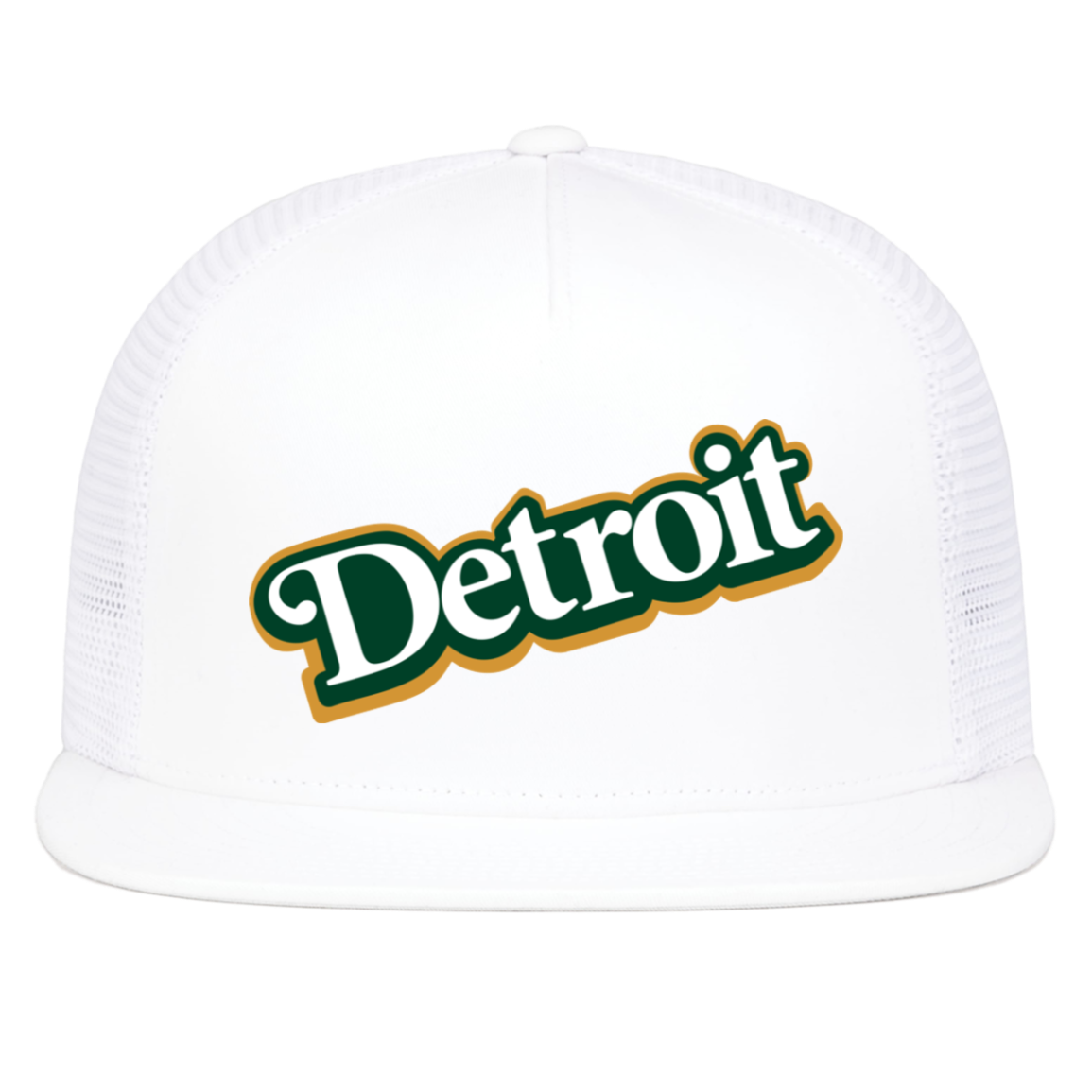 VERNORS-Detroit-font 4D7 D-Series 5-Panel Trucker Snapback Cap