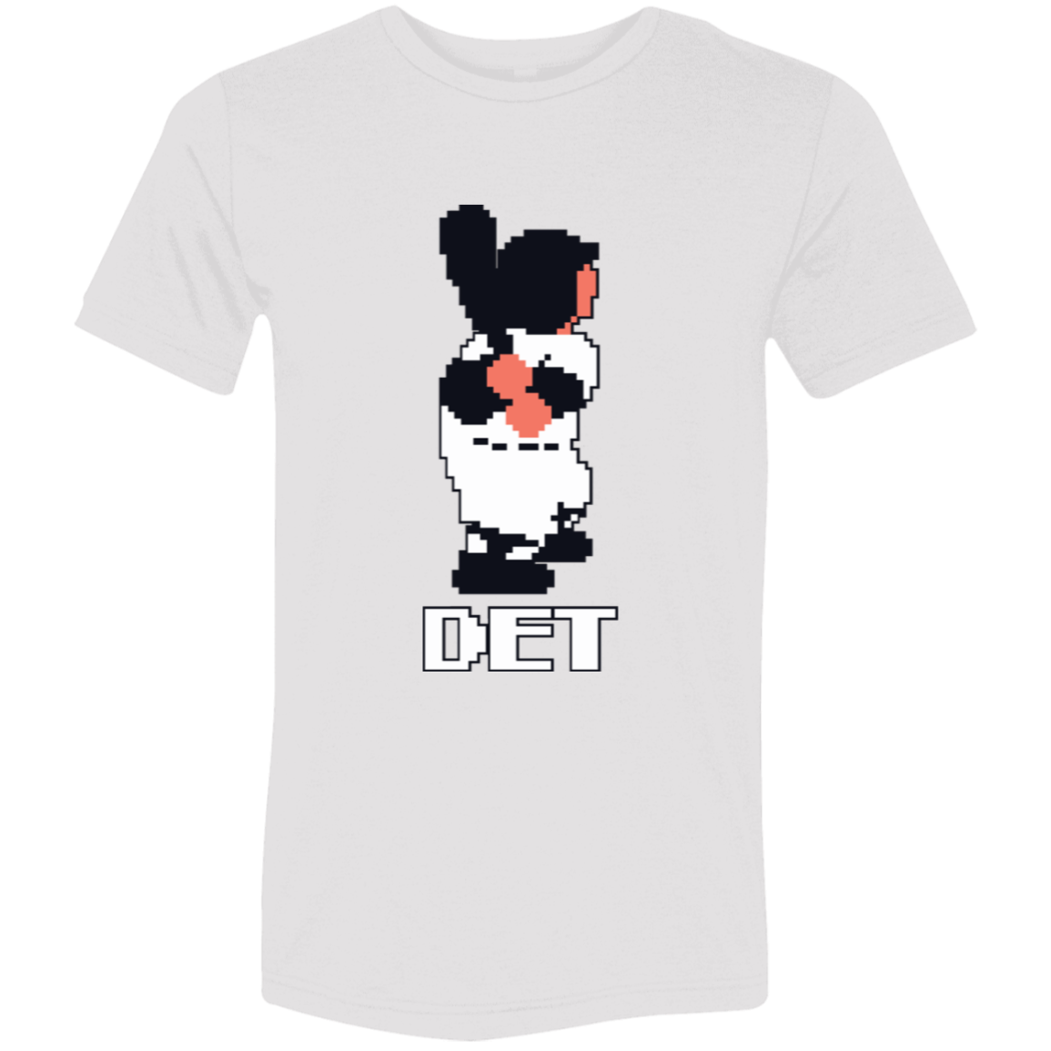 8Bit Detroit Baseball Dark Soft Unisex Triblend T-Shirt