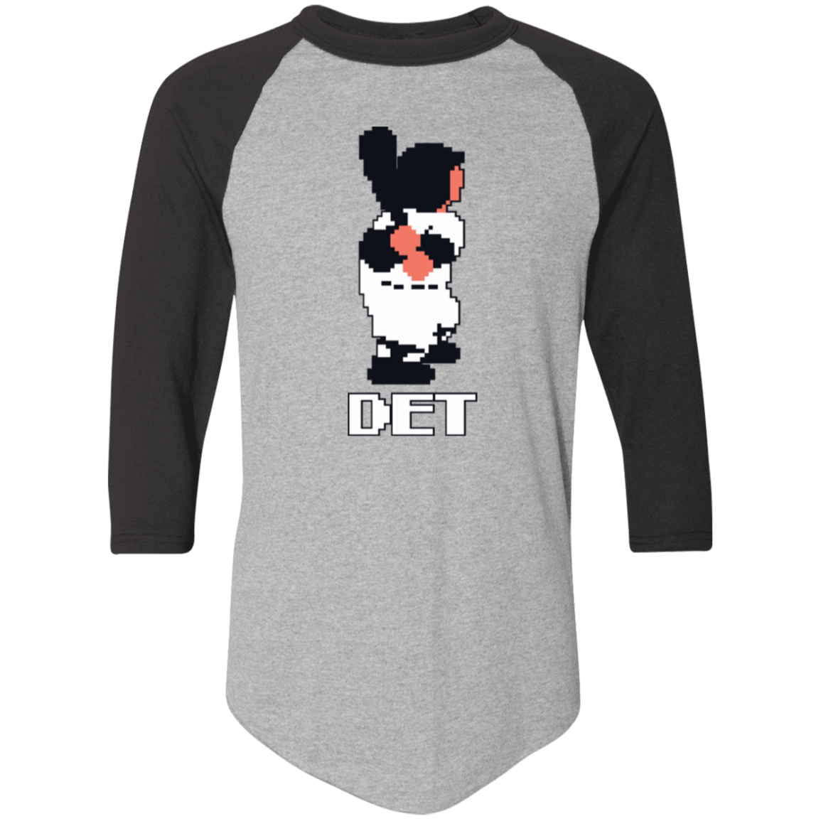 8Bit Detroit Baseball Dark Classic Raglan Jersey