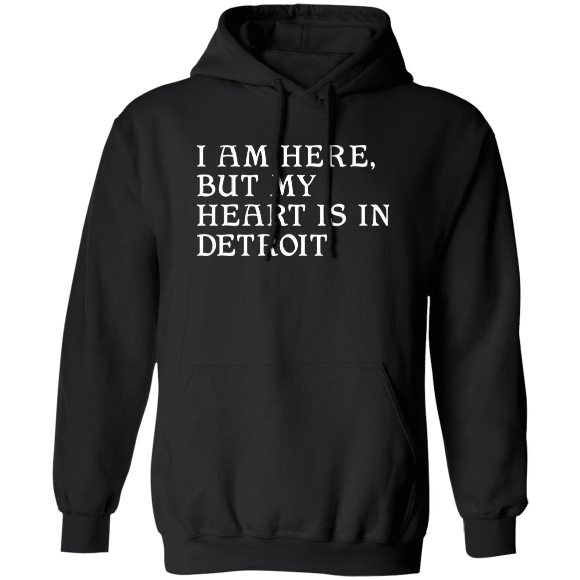 I Am Here Heart in Detroit Classic Unisex Hoodie