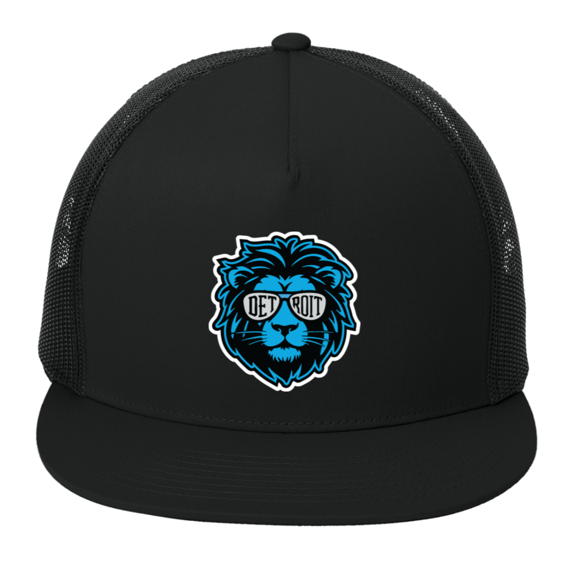 Detroit Football Lion Sunglasses 5-Panel Classic Trucker Mesh Back Cap