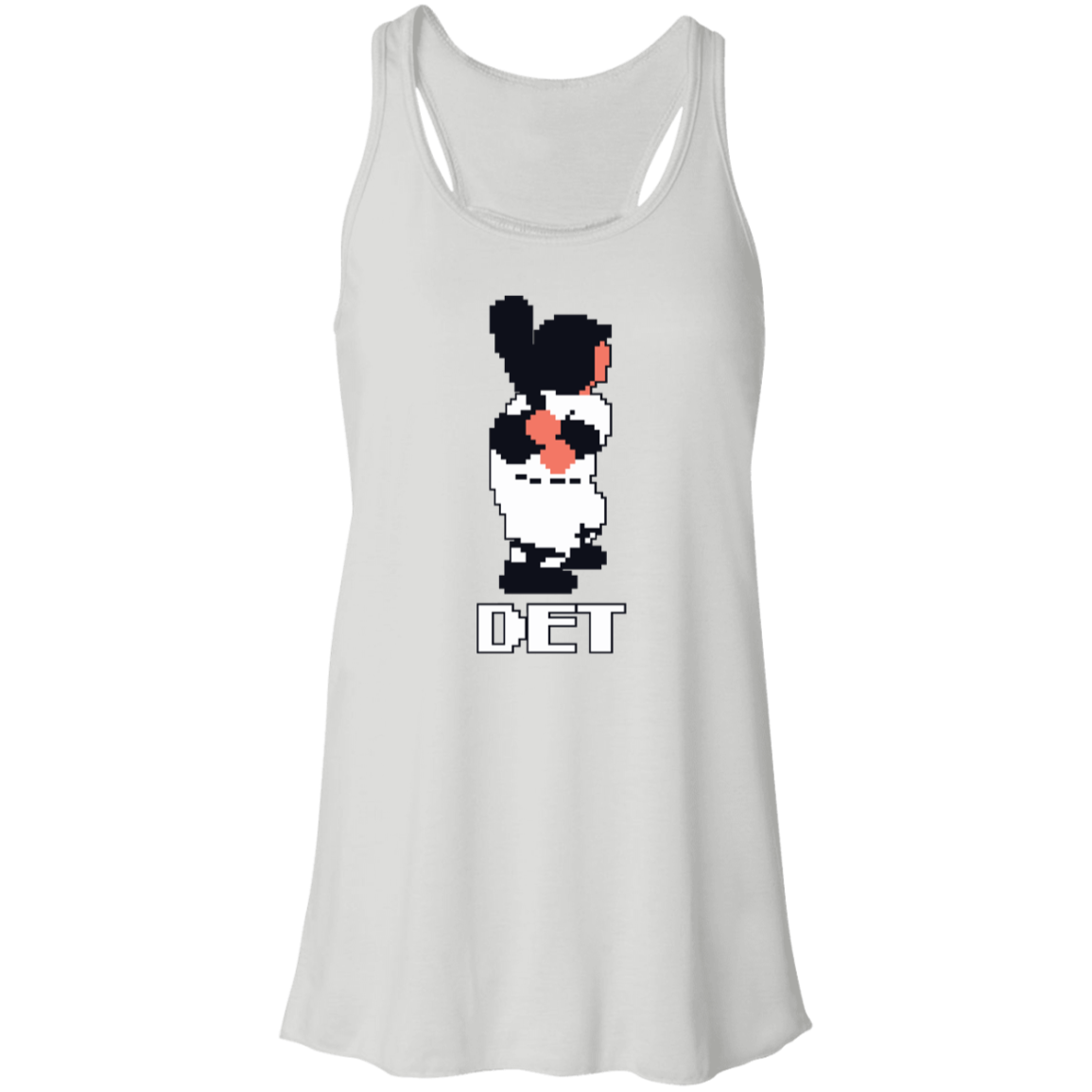 8Bit Detroit Baseball Dark Flowy Racerback Tank
