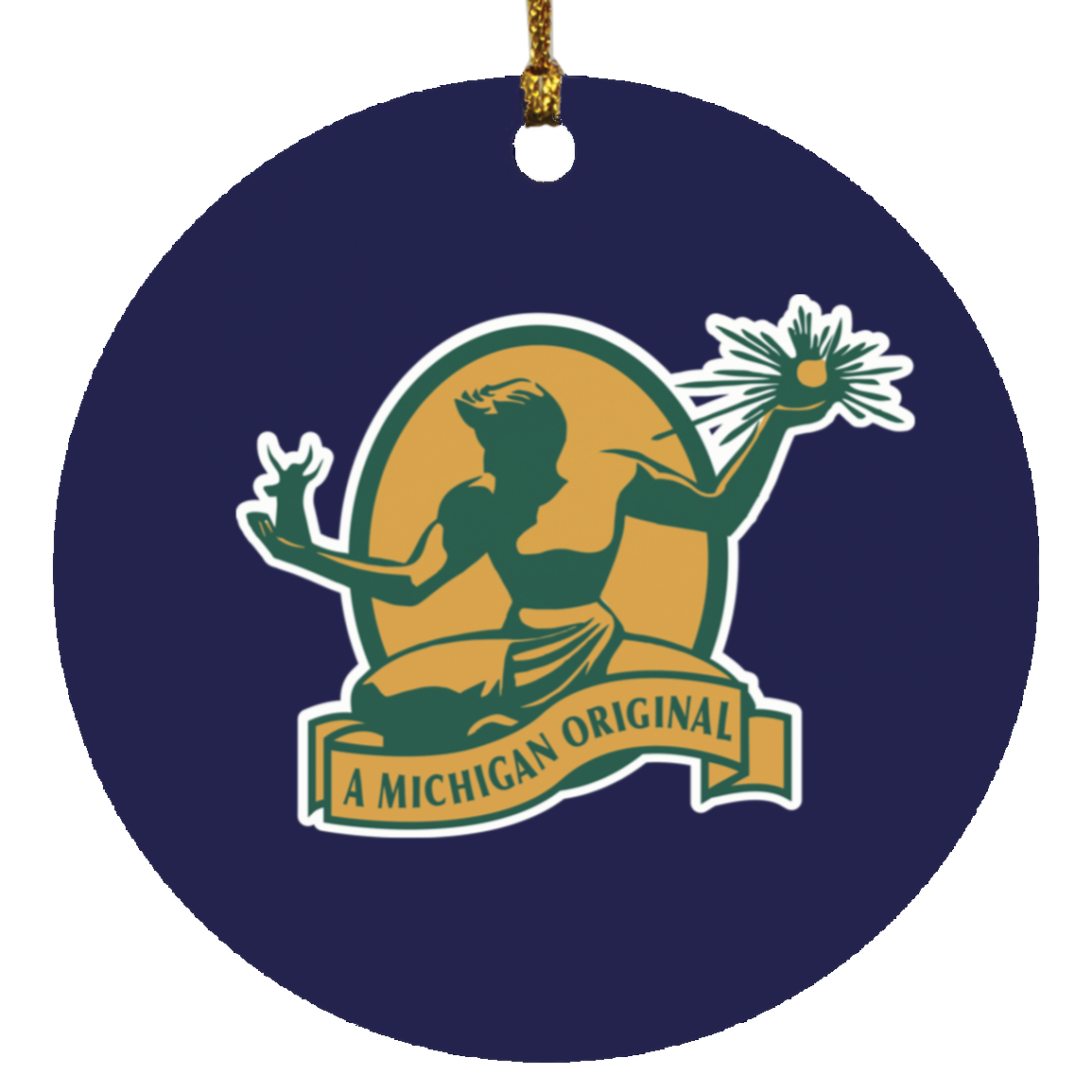 Detroit Original Spirit of Detroit Circle Ornament