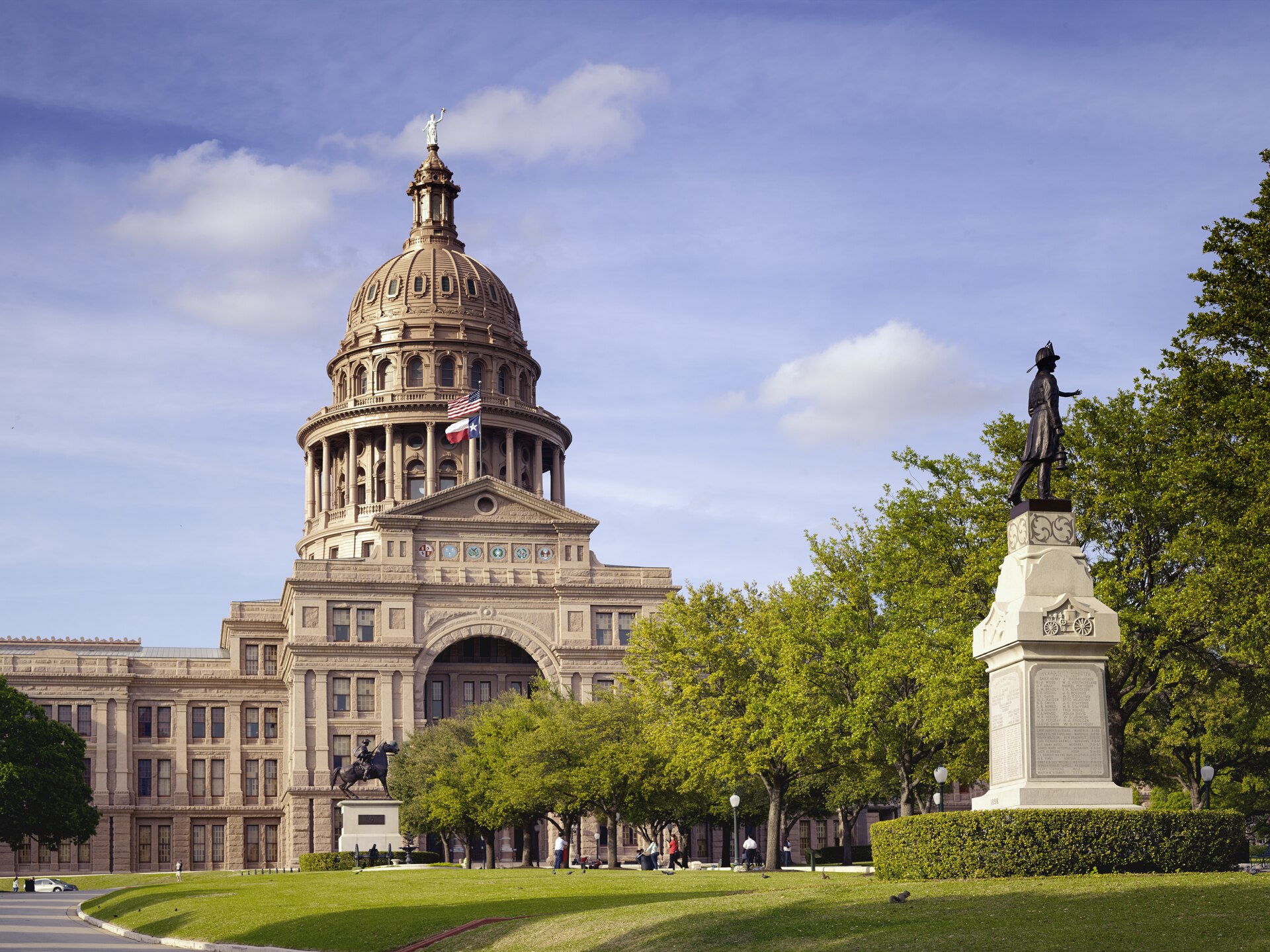 The Texas State Capitol and its grounds in Austin