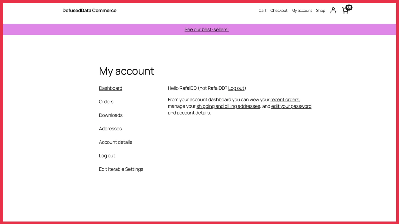iterable in-browser messages - before screen