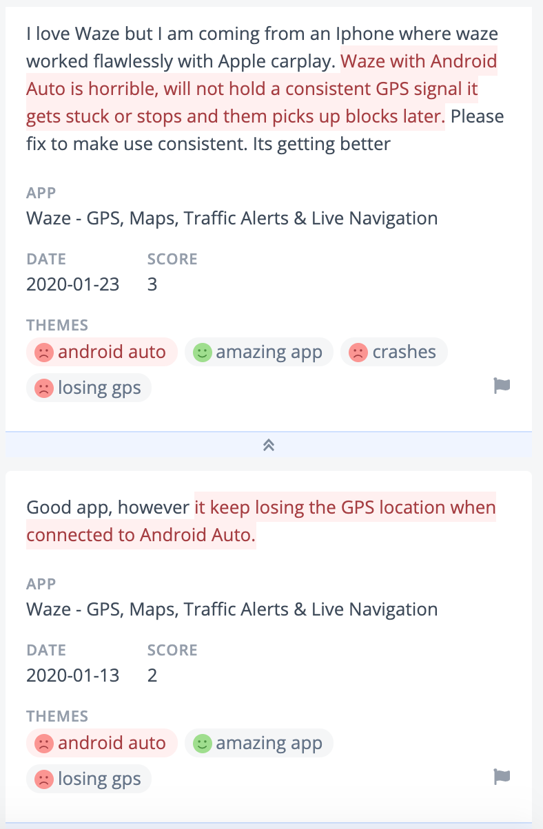 Comments explaining the GPS issue when connected to android auto