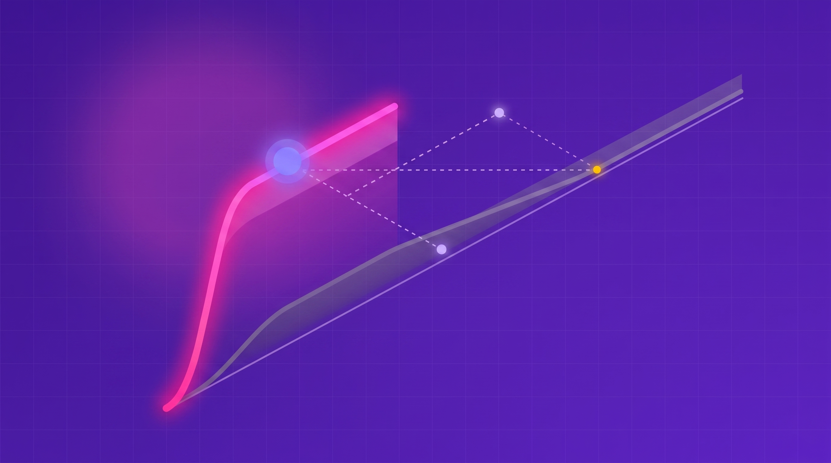 A rising curve of customer feedback responses where newly discovered themes level off early into stable bands, with a precision gauge tightening as the sample grows.