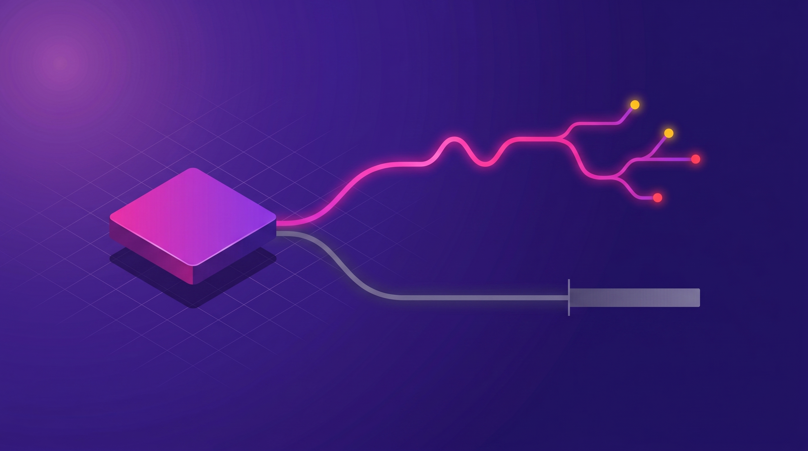 Two identical question prompts about one stack of customer feedback branch into two different theme charts, beside a stable governed theme layer that returns the same chart every run.