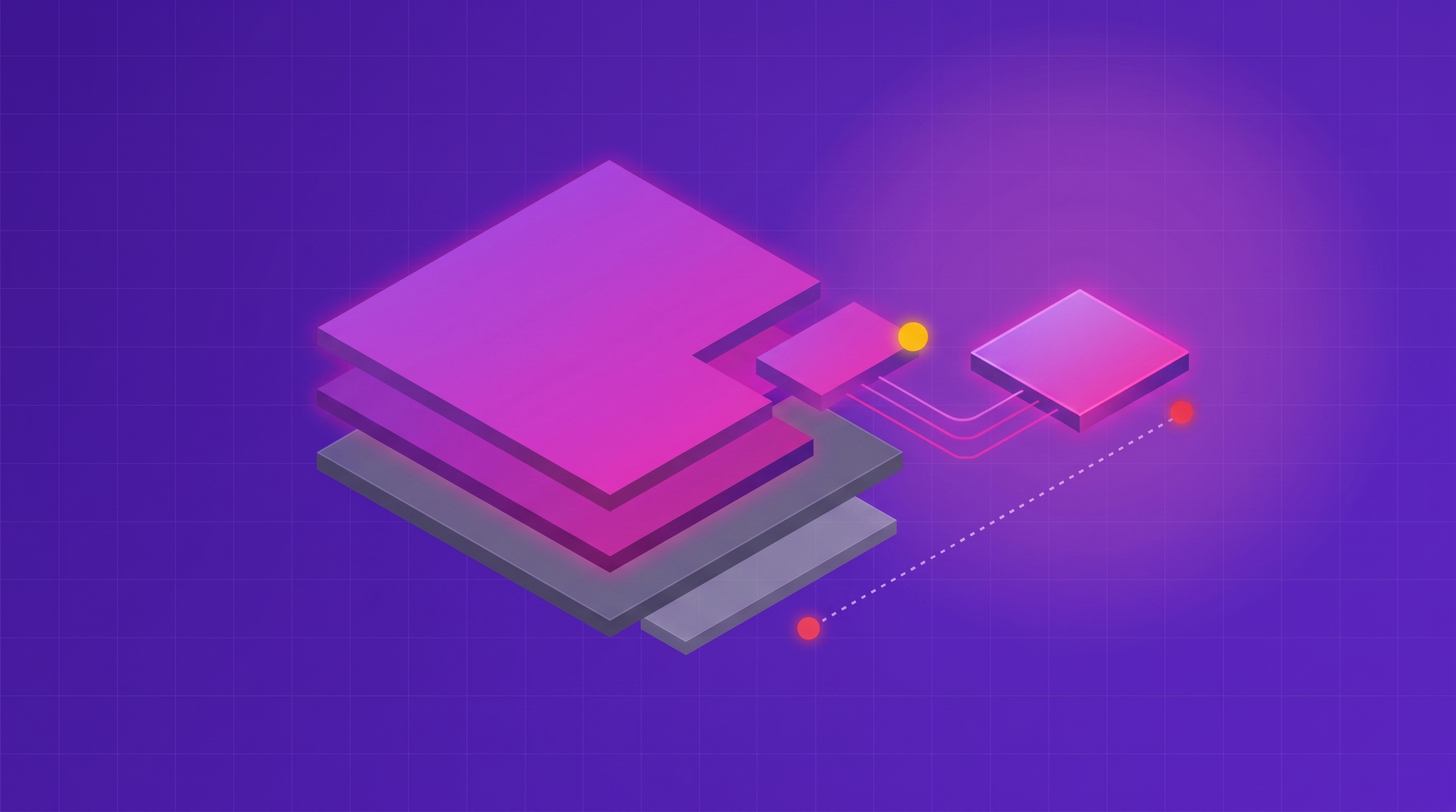 Layered isometric stacks of customer feedback themes shifting over time as new language emerges, with one layer separating and reforming into a fresh theme.