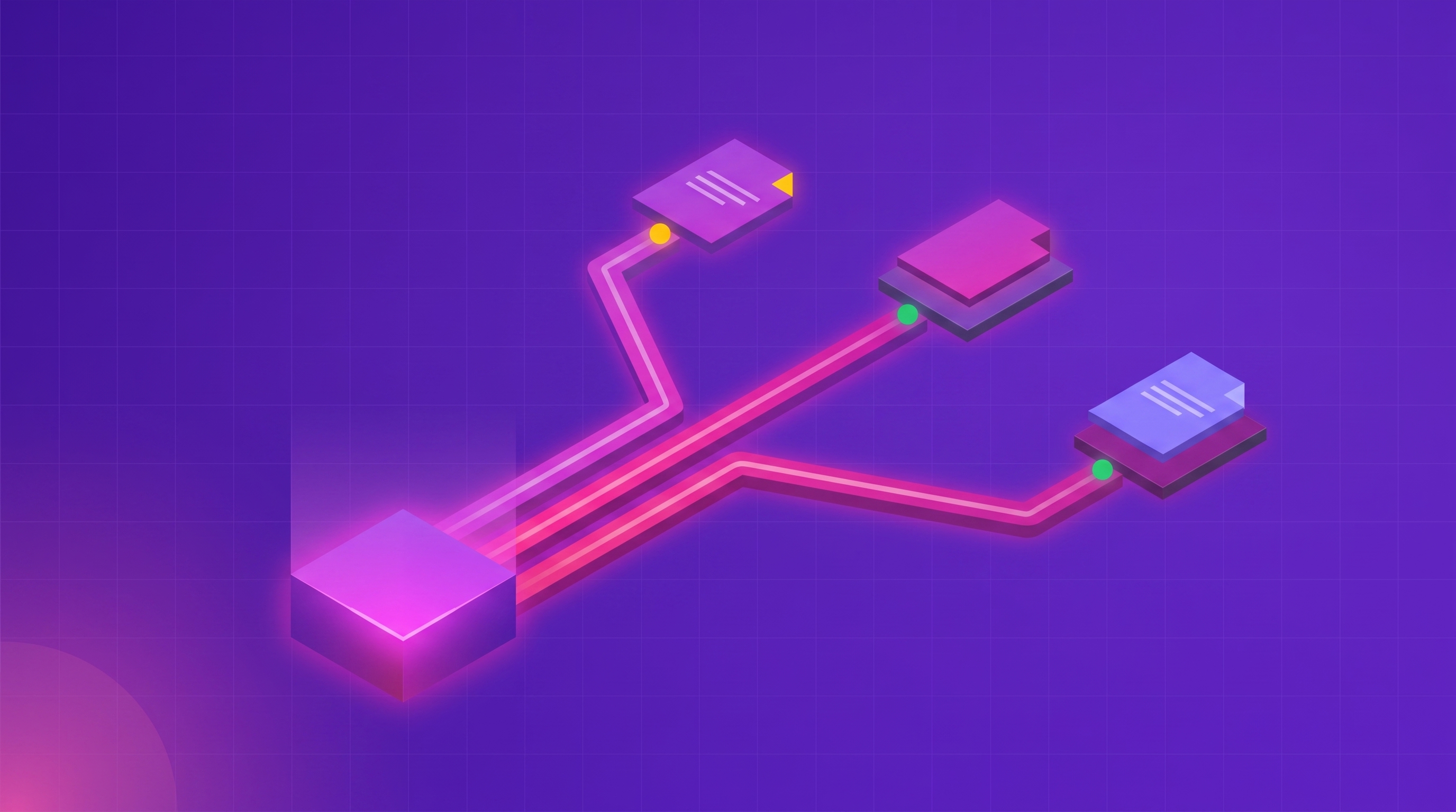 Four delivery channels fanning out from one shared body of customer feedback themes, each arriving as a differently shaped report at a different stakeholder's desk.