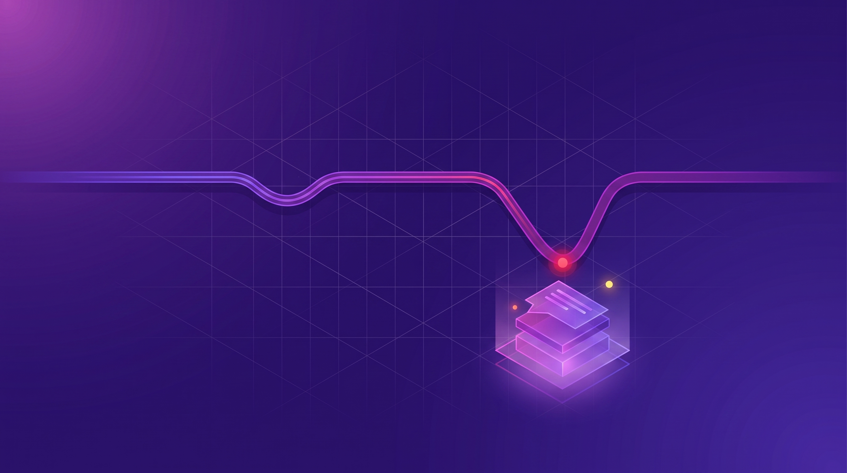 A single account score dropping on a timeline, with the drop traced downward into a stack of individual customer comments that explain it.