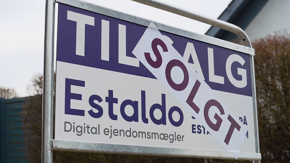 Estaldo til salg skilt