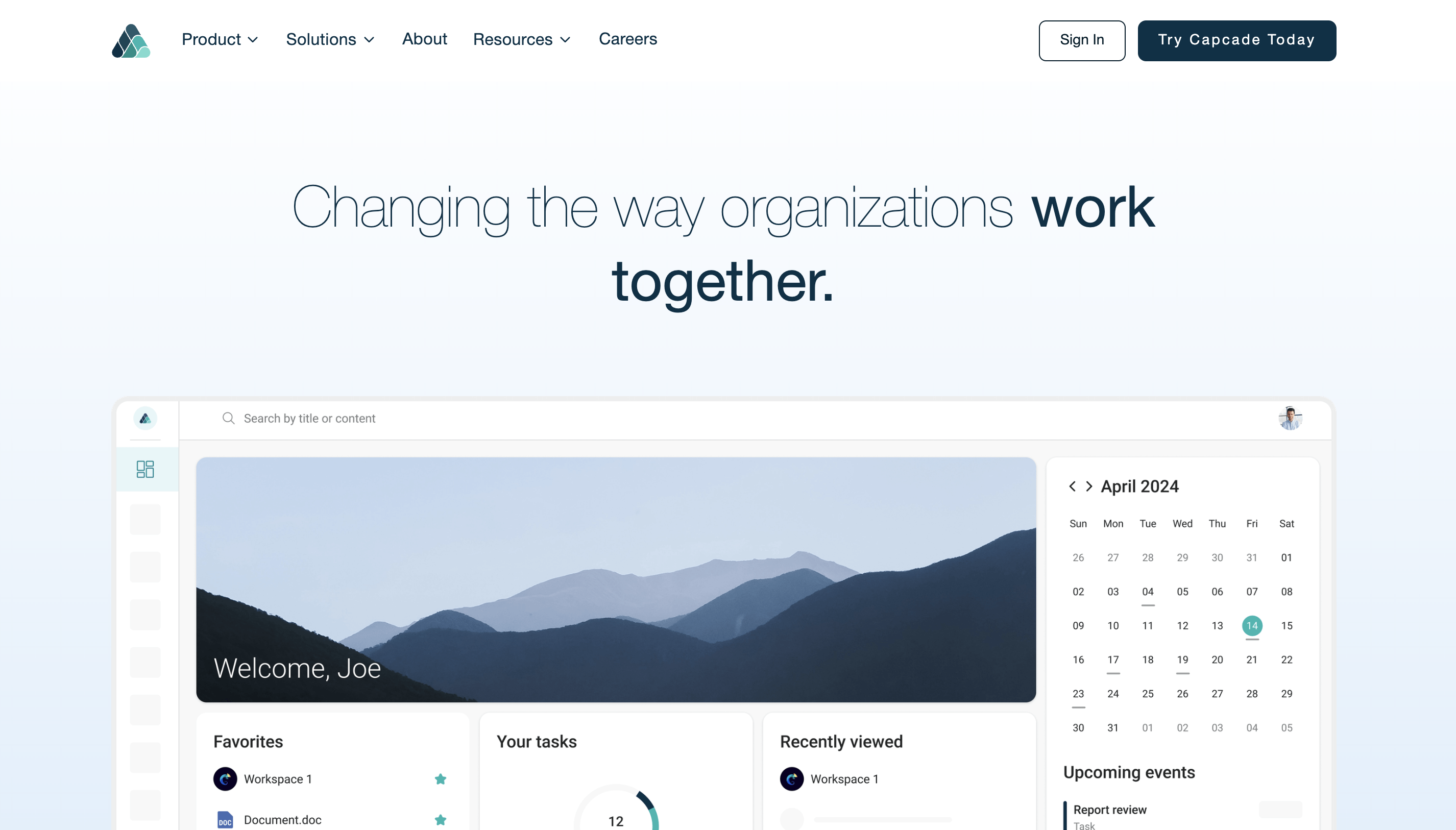 B2B Collaboration Software & Secure Document Sharing - Capcade