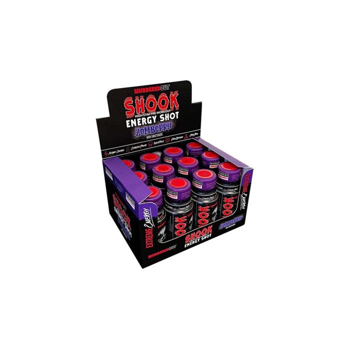 Murdered out Shook energy shot 12 x 60ml