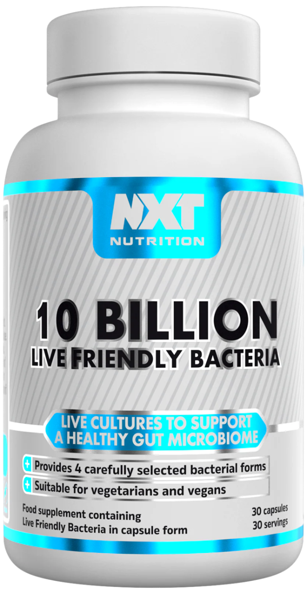nxt nutrition 10 billion live friendly bacteria 30 caps