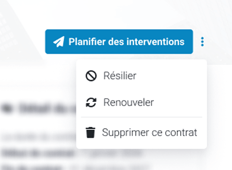 résiliation et renouvellements de contrats sur stann