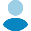 utilisateur bleu rond