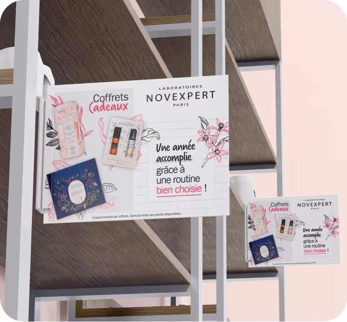 PLV stop-rayon pour Novexpert