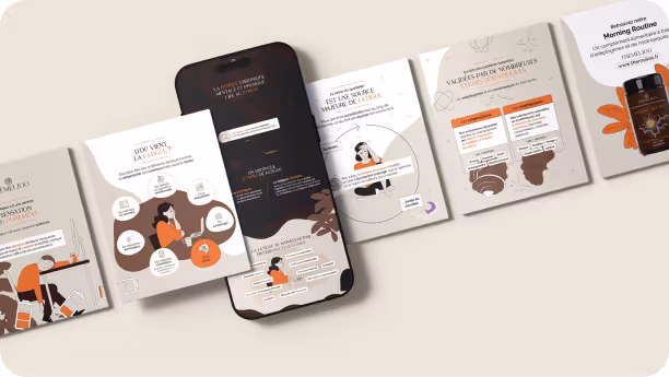 Projet de poster illustré pour Nutri&Co