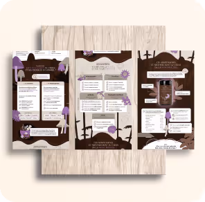 Projet de poster illustré pour Nutri&Co