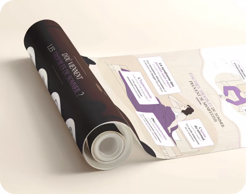 Mise en situation d'une infographie illustrée pour Nutri&Co