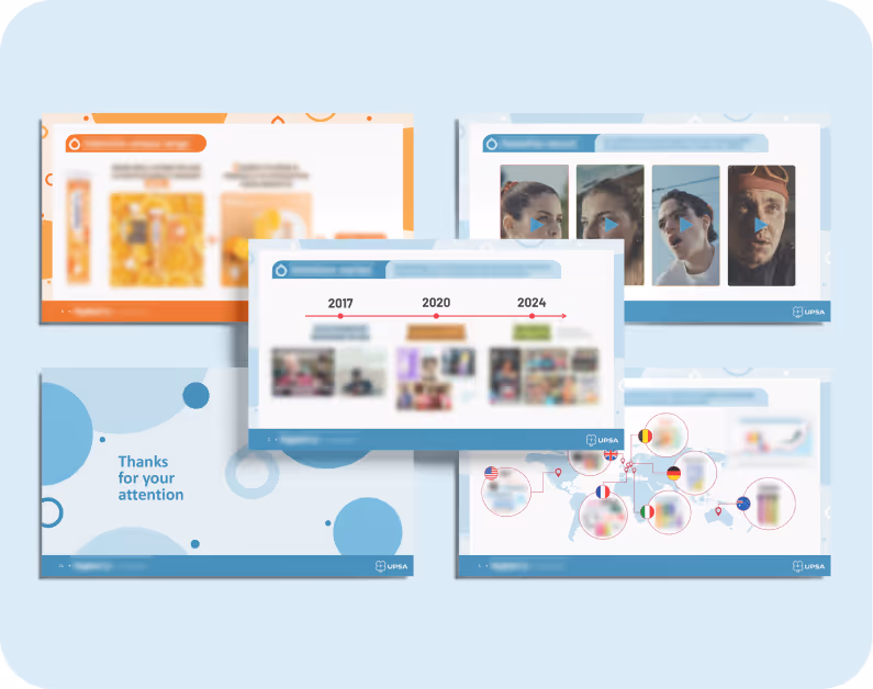 Mise en page de plusieurs formations scientifiques sur PowerPoint pour former les équipes sur les nouveaux produits.