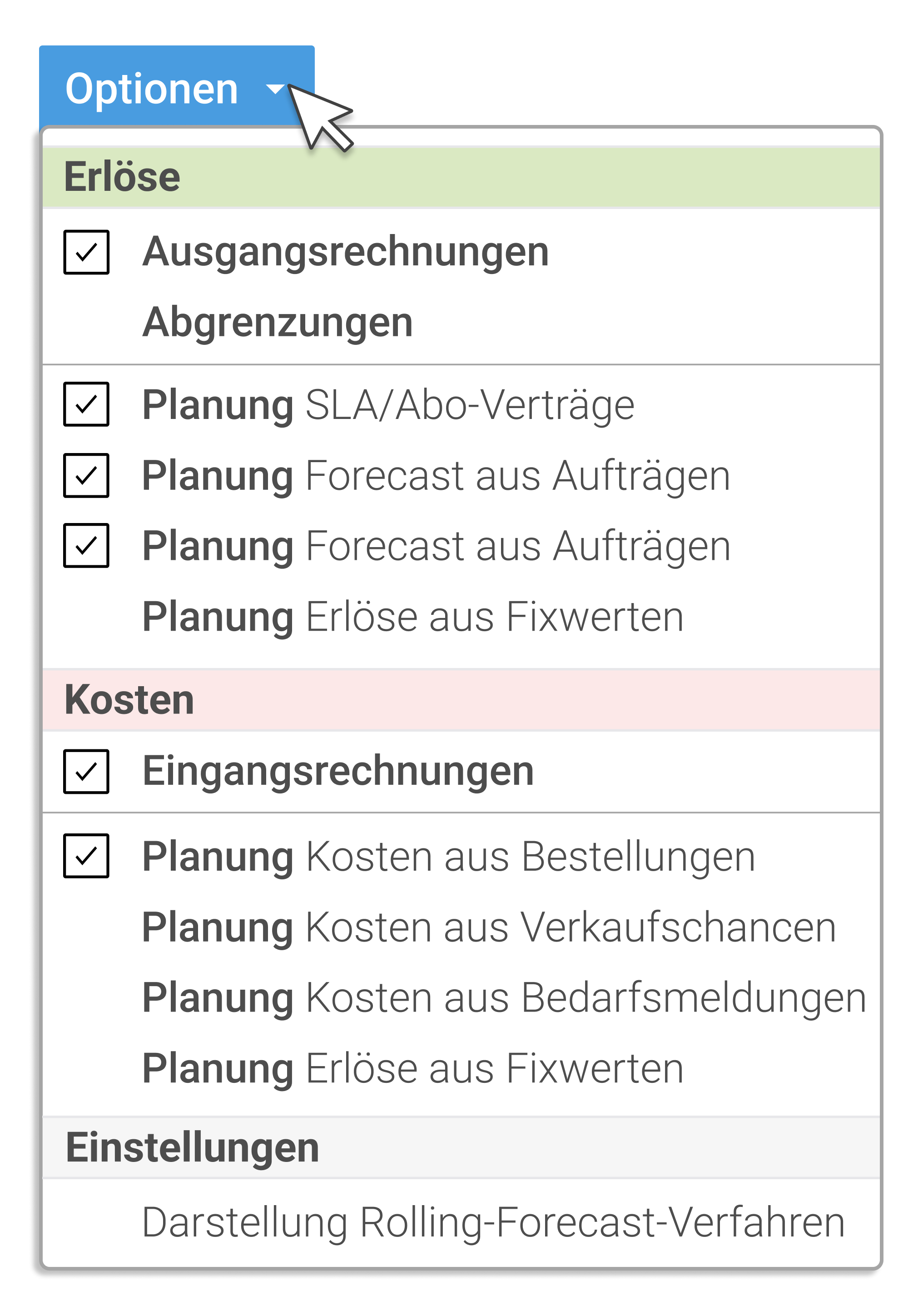 Flexibles Controlling Grafik