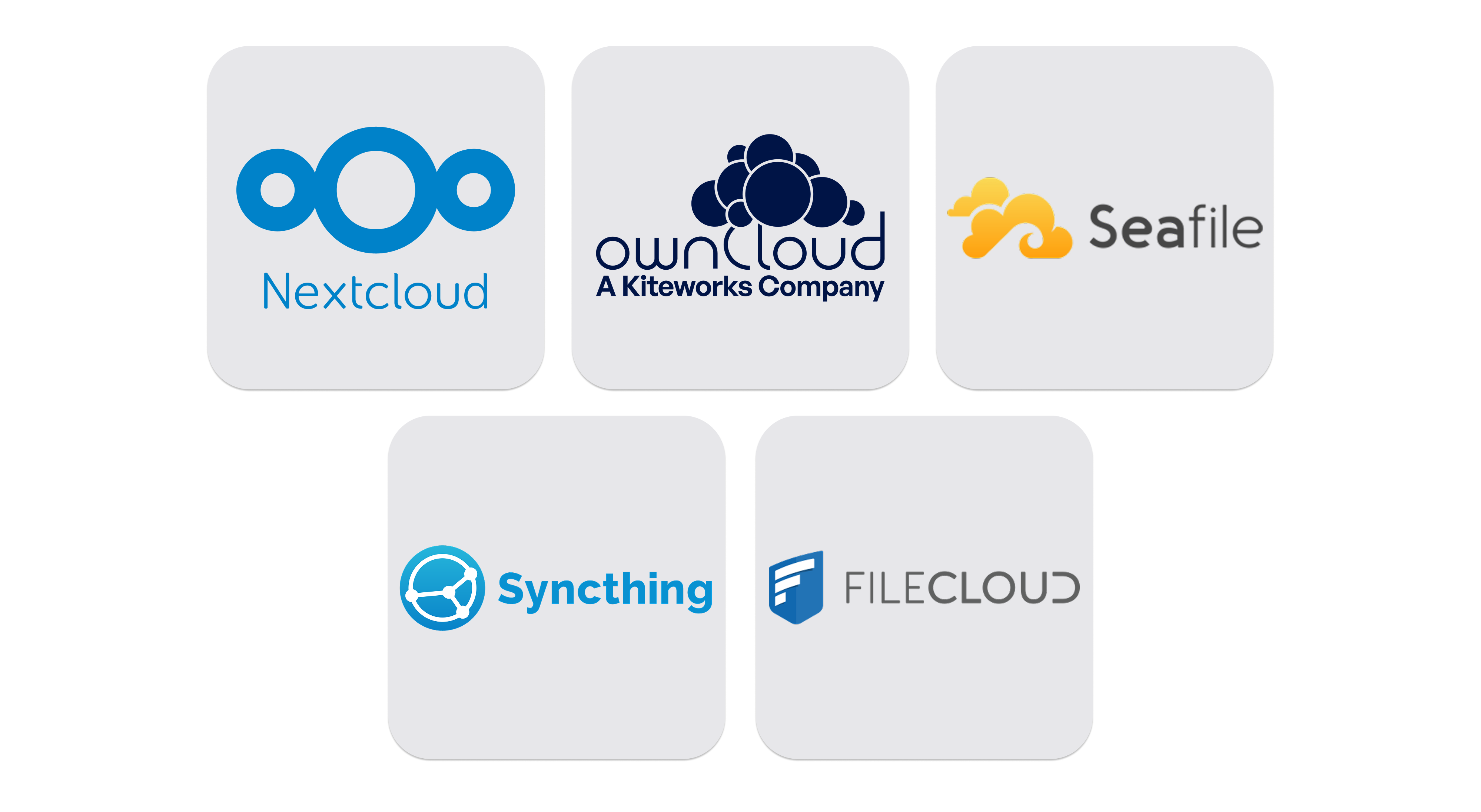 private Cloud Speicher Logos