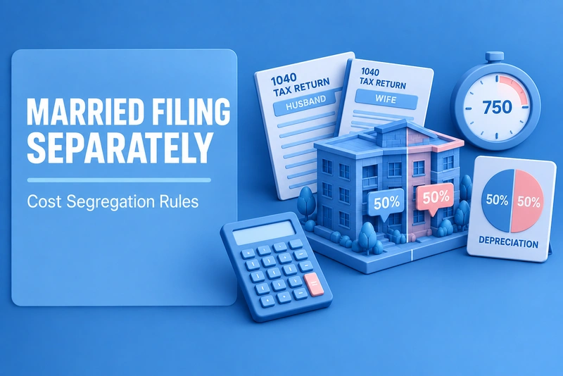 Cost segregation rules for married couples filing separately