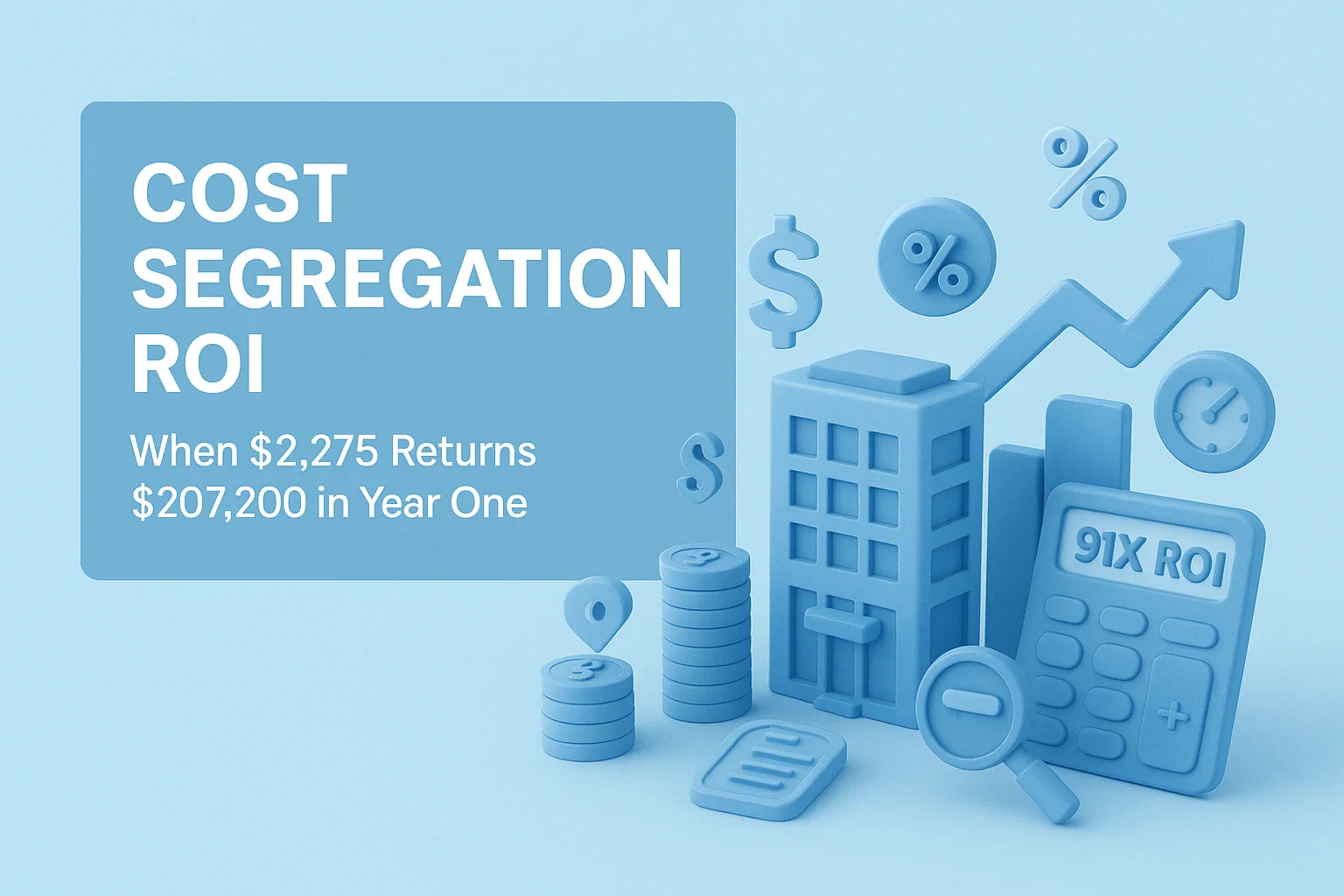 Cost segregation ROI and studies that pay for themselves in year one