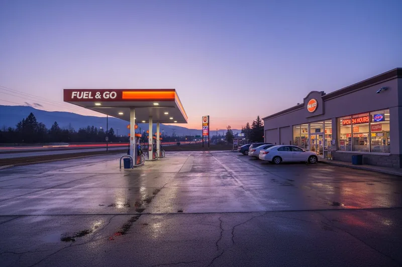 Gas Station in California
