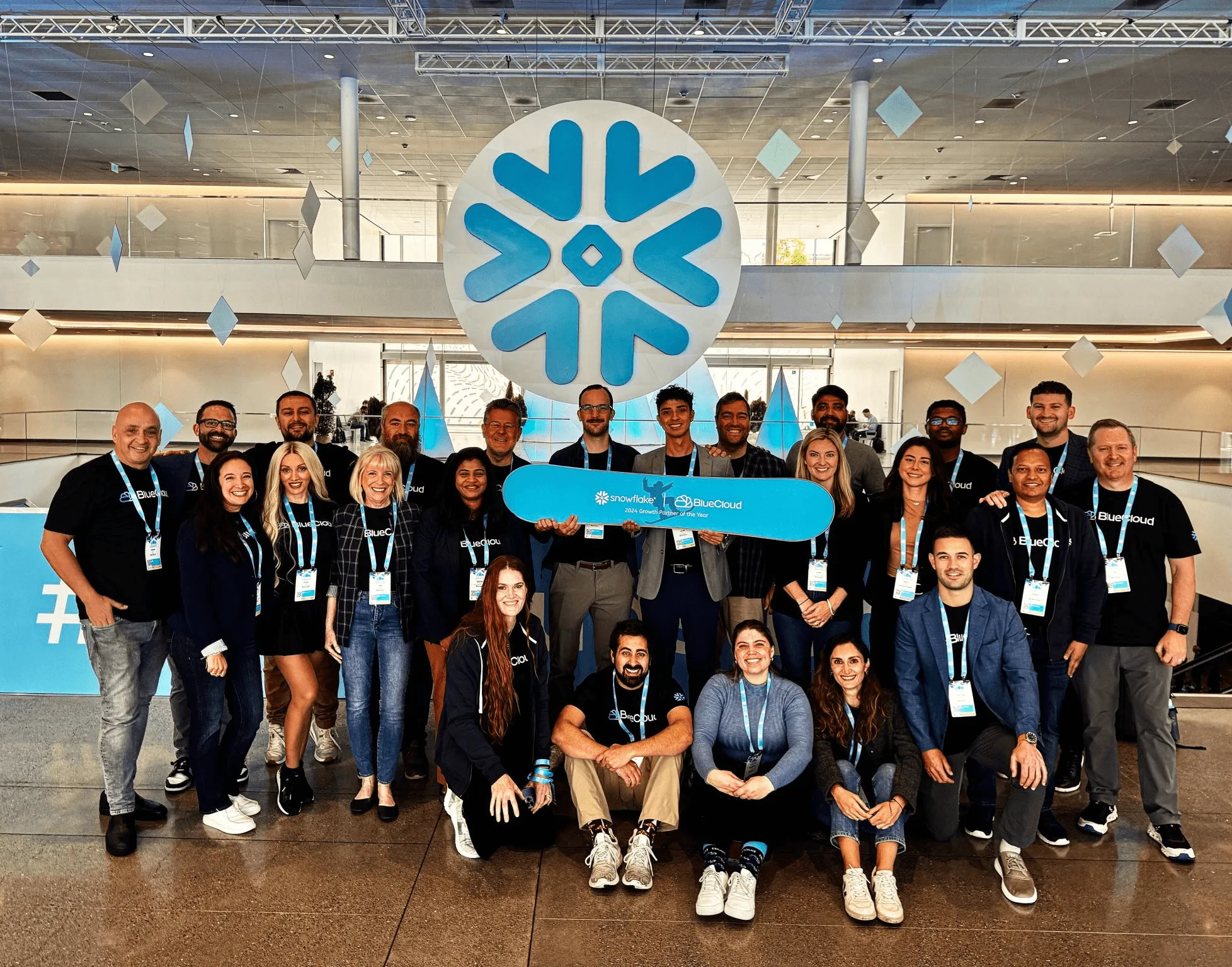 BlueCloud team at Snowflake event