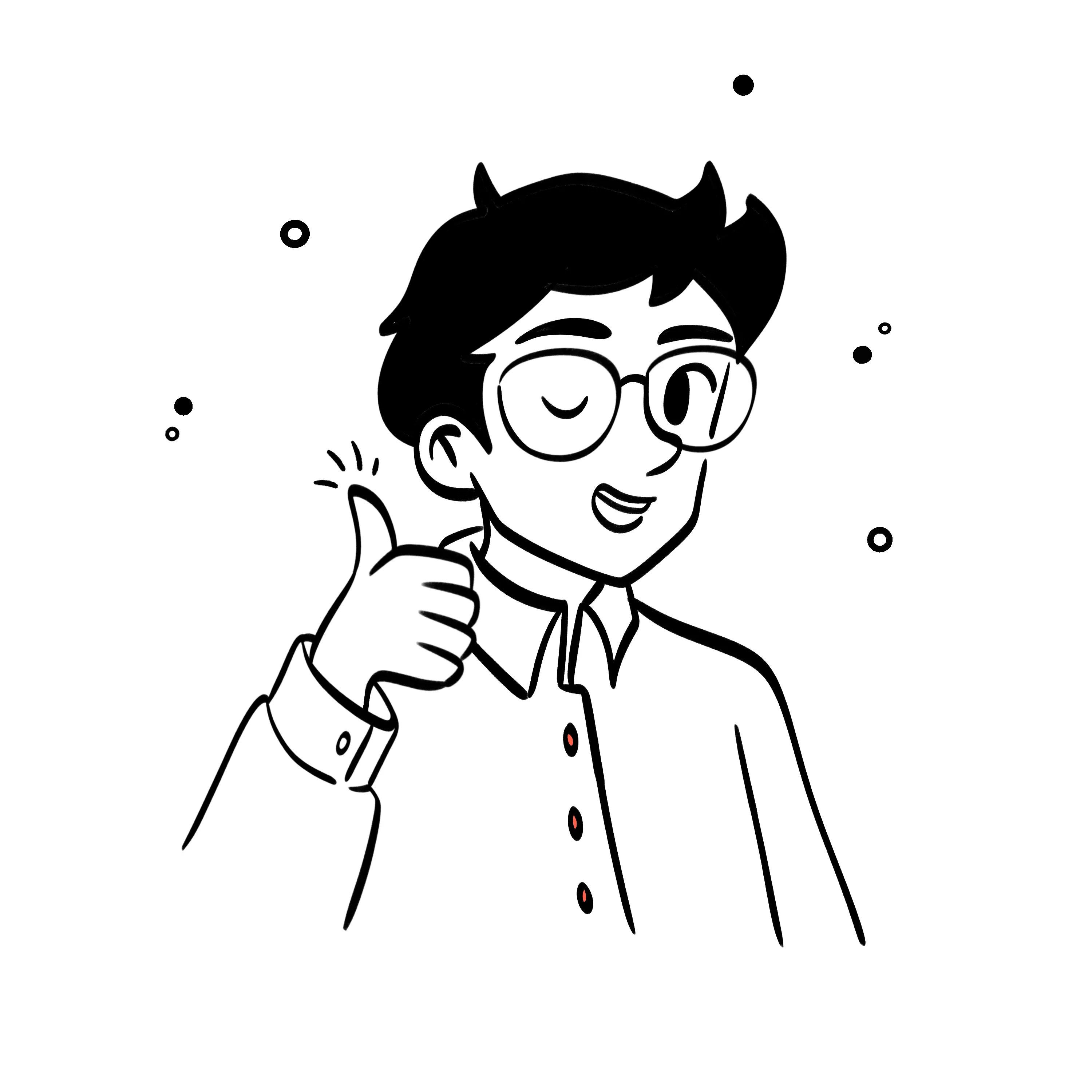 Illustration representing clarity and confidence in decision-making, symbolizing clear communication, simple structures, and intuitive digital experiences