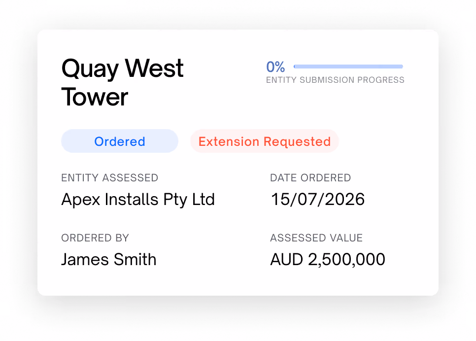 Extension request