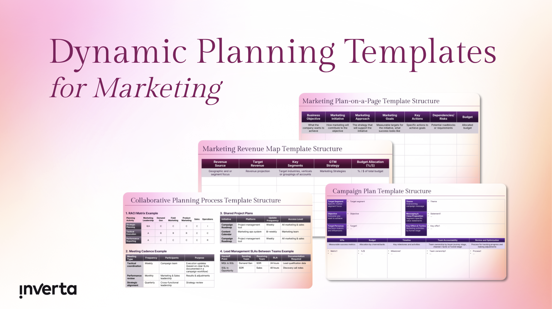 Use these 4 planning templates to streamline your annual planning process