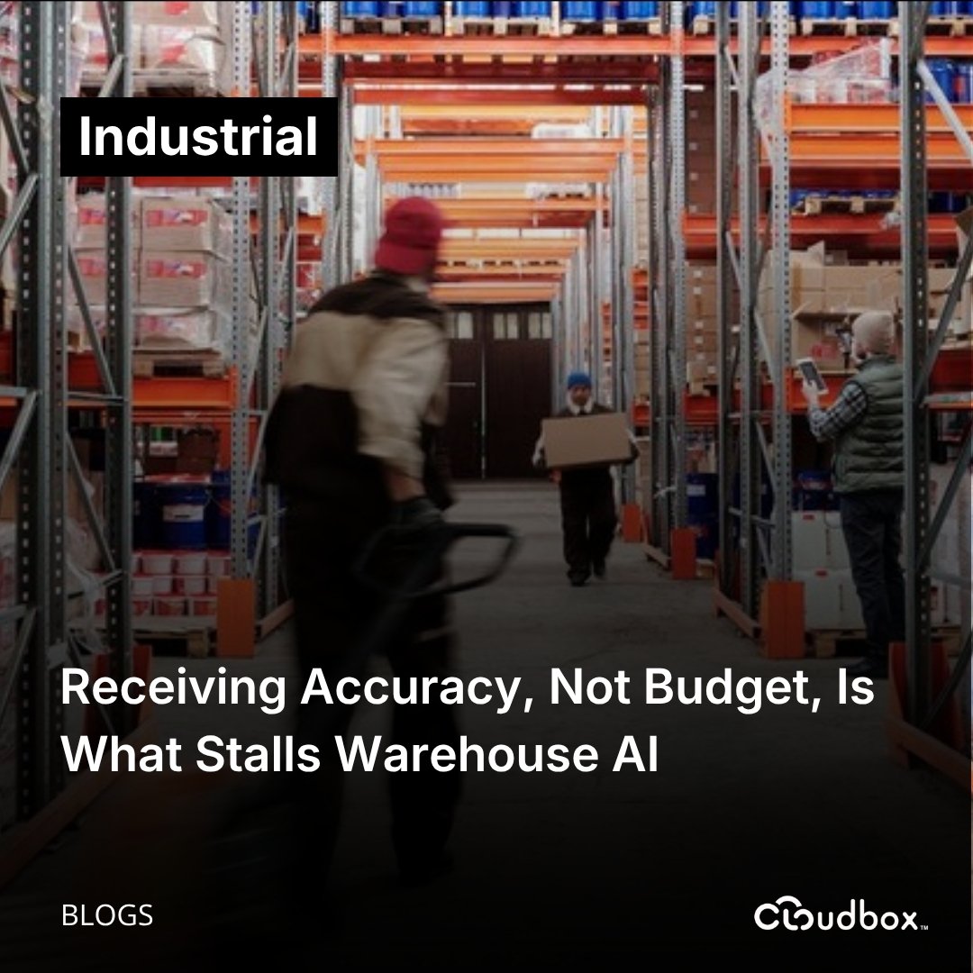 Receiving accuracy and warehouse AI blog card for industrial distributors