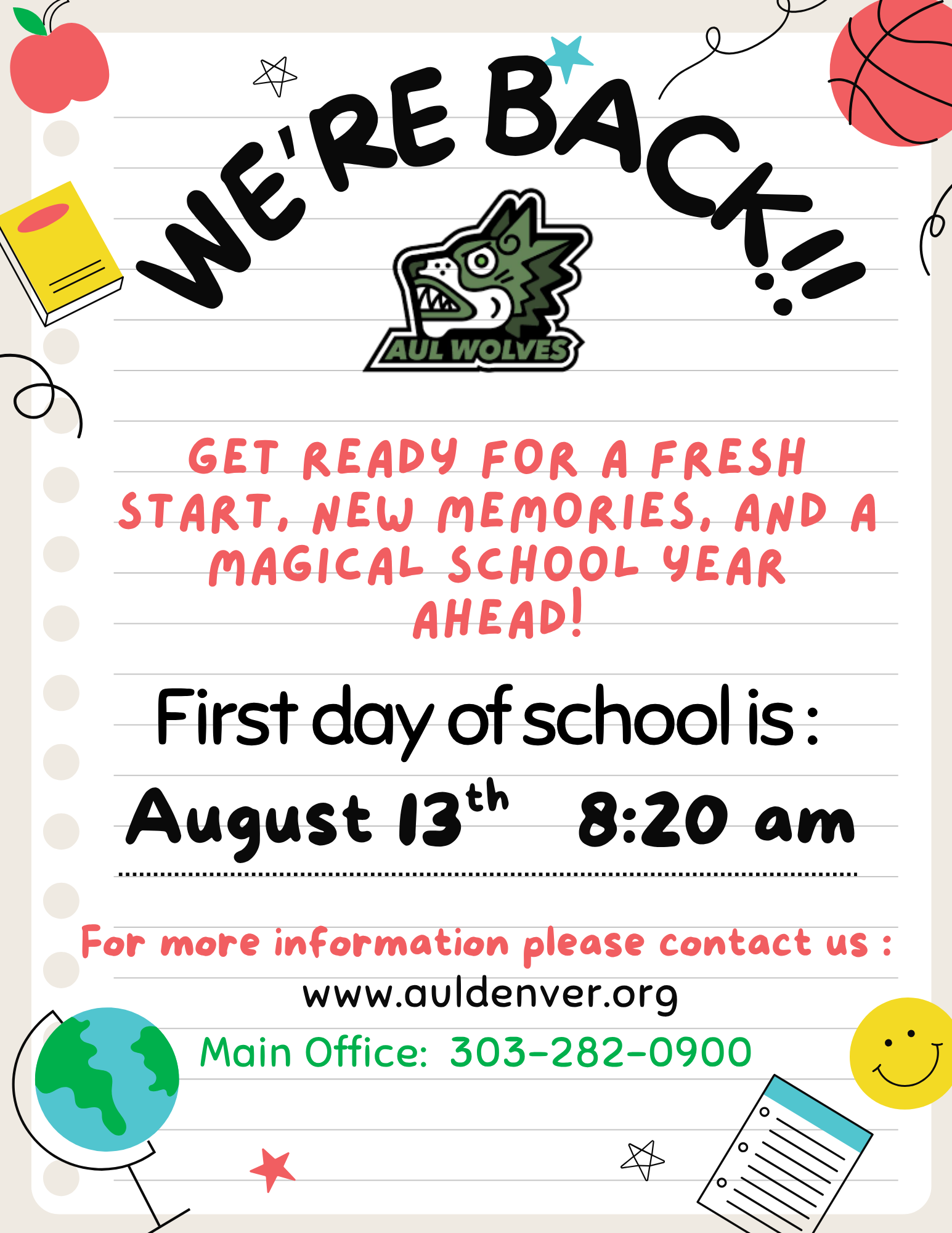 Back to stchool flyer 2025