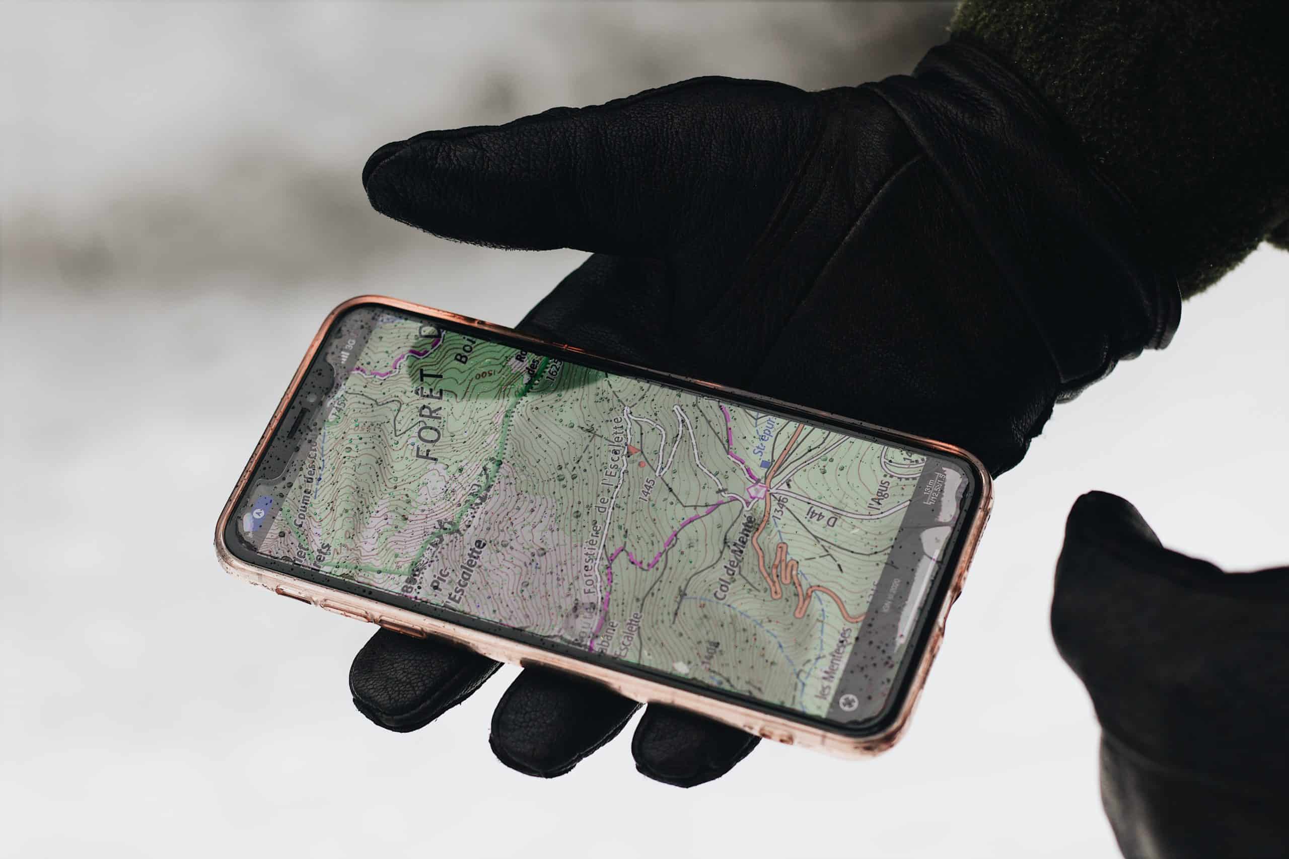 mobile phone map