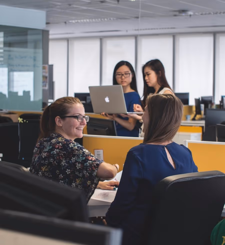 Young consultants at work